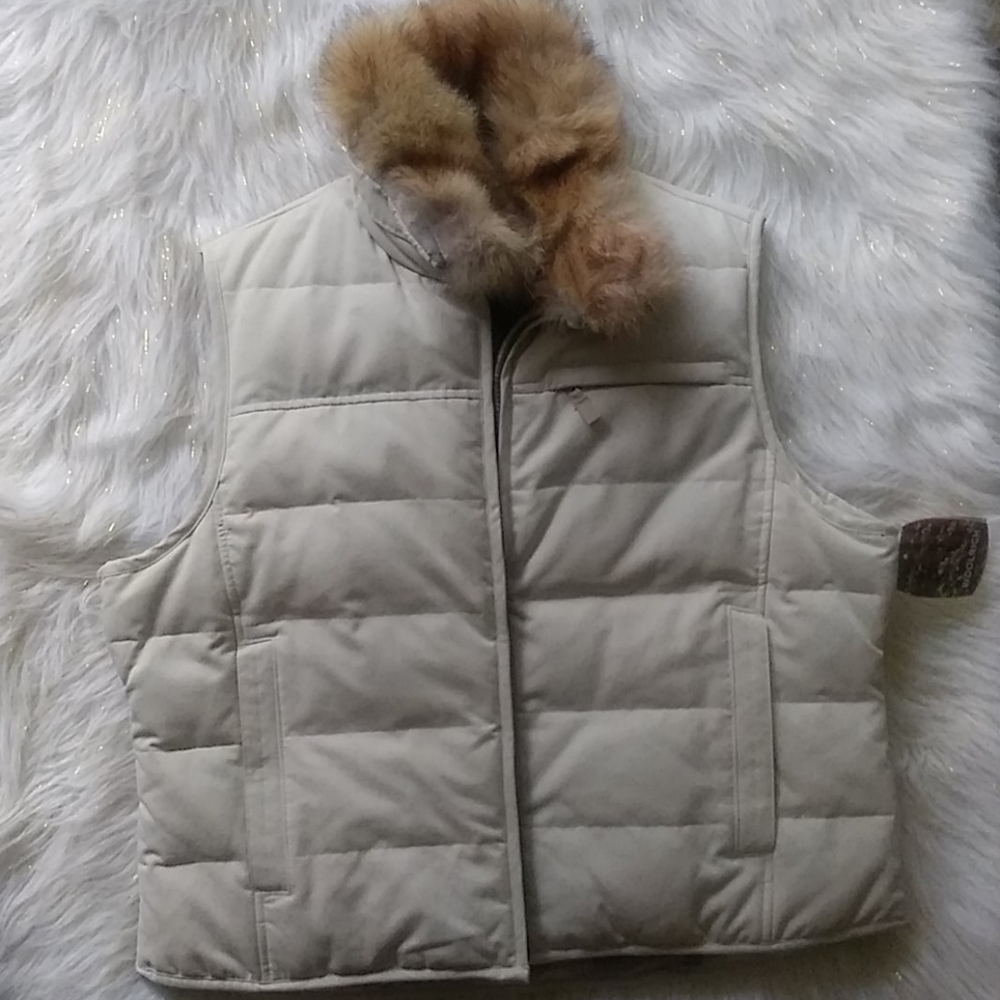 Reversible down water-repellent vest